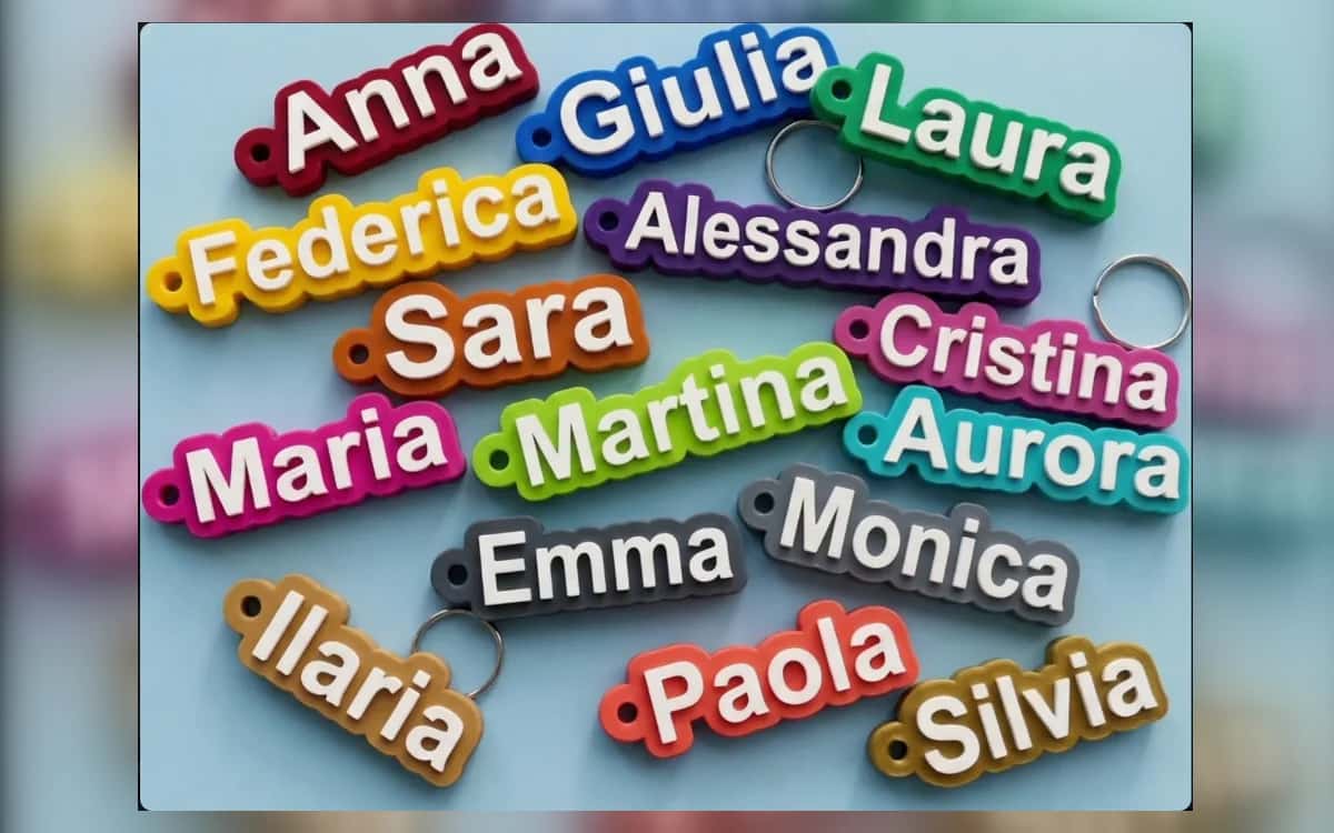 Porta-chaves com nome personalizado em 3D: como encomendar