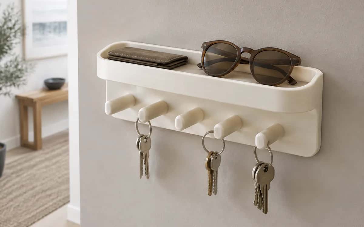 Suporte de parede para chaves em 3D: modelos e encomenda